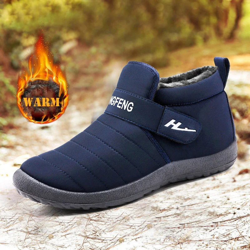 Moda uomo stivali pelliccia uomo stivali da neve coppia tenere al caldo scarpe invernali comode Botas Hombre Outdoor uomo Sneakers Outdoor walking