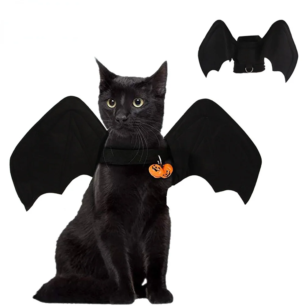 Pet Dog Cat Bat Wing Cosplay Prop Photo Props Halloween Bat Fancy Dress Costume Outfit Wings Cat Costumes Dog Bat Wings Costume