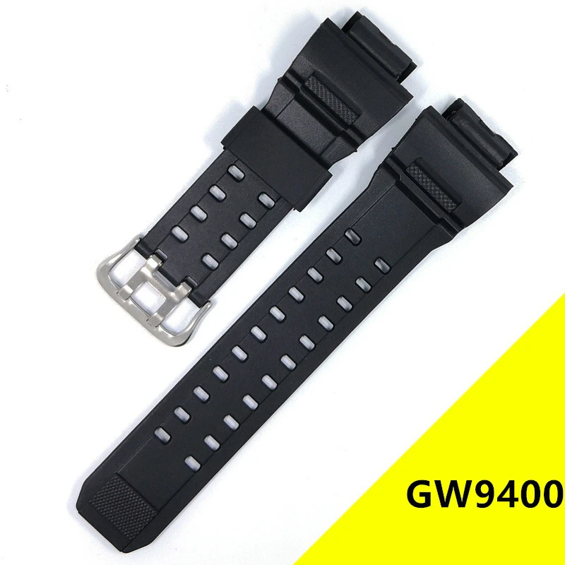 Silicone Rubber Watch Band Strap Fit For Casio G Shock GW9400 GW 9400 Replacement Black Waterproof Watchbands Accessories