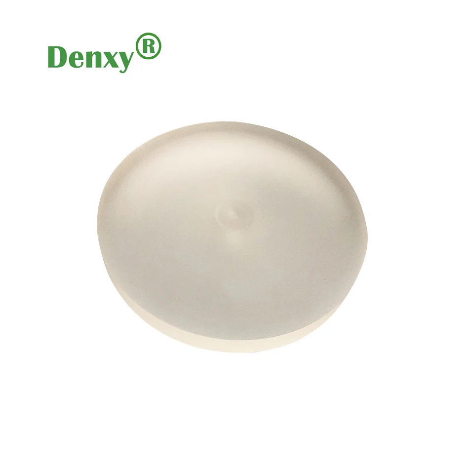 Denxy-bloques de PMMA Dental de alta calidad, piezas en blanco de color claro, CAD/CAM para restauraciones dentales de puente, bloque de resina, 5