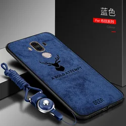 For Huawei Mate 10 9 Pro Case Soft Silicone+Hard fabric Deer Slim Protective Back Cover Case for huawei mate 8 7 9 10pro shell