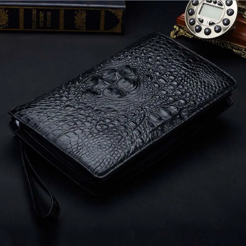 ourui real new  man clutch bag  black  Handbag   men bag men clutch bag