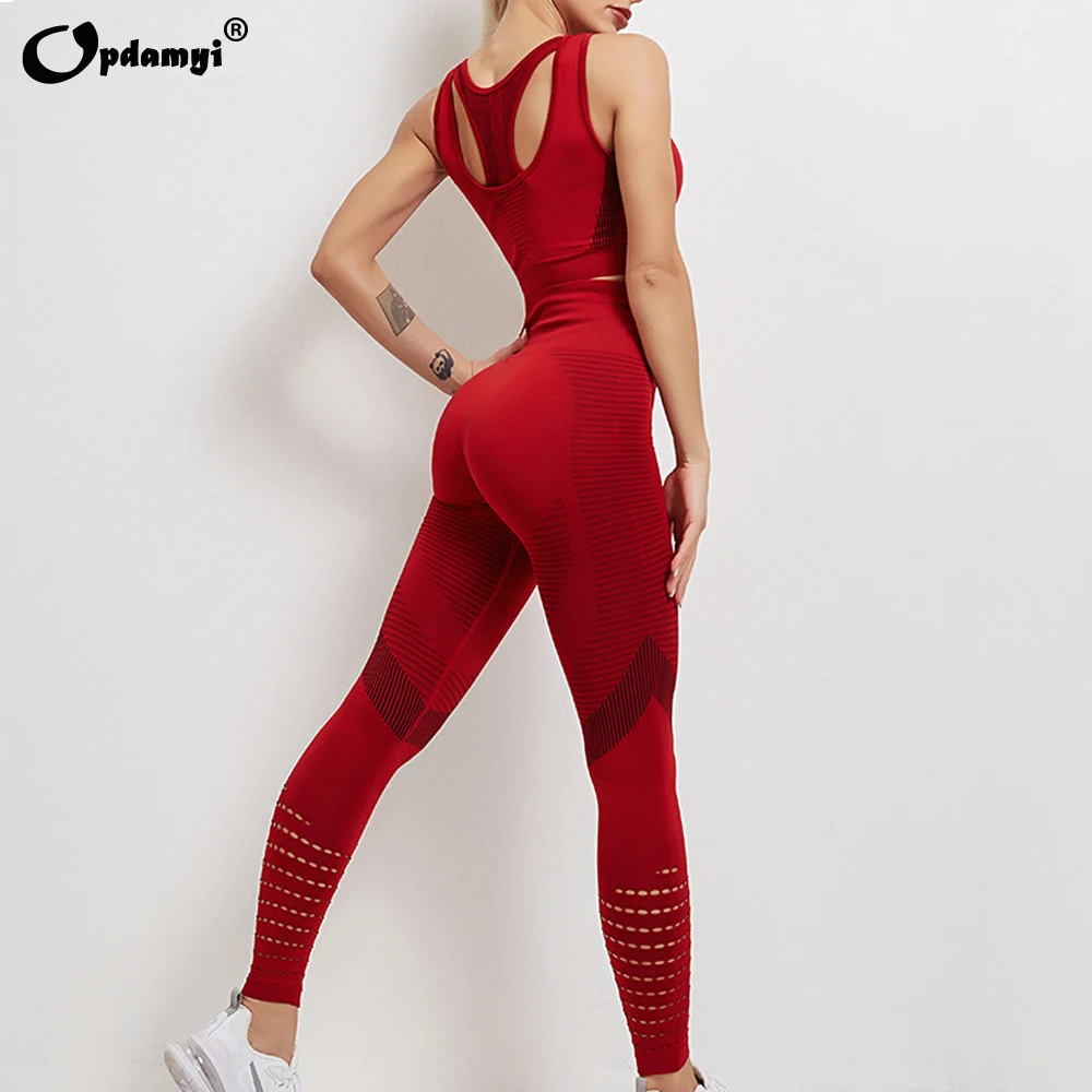 2021 New Gym Set Workout Clothes for Women Sports Bra and Leggings Suit Sports Wear Female Seamless Athletic Yoga Sets Plus Size