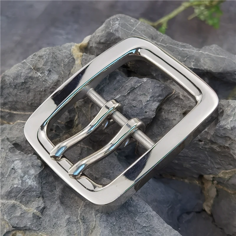 

Stainless Steel Luxury Double Pin Tongue Belt Buckles For Men Belt DIY Leather Craft Buckle Belt Men's Waist Belt Buckle SK0015