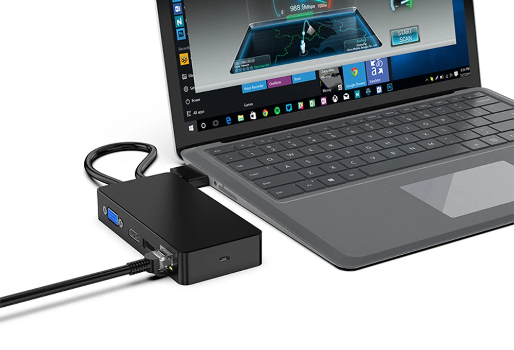 11 in 1 USB 3,0 Mini DP bis 4k HD/DP/VGA 3,5 Audio Gigabit Ethernet SD/TF Kartenleser Hub für Microsoft Surface Pro 4 5 6 – Detail 8