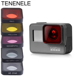 Hero5/Hero6 CPL Polar UV ND 4 8 16 Filtry do kamer GoPro Hero 5/5 Black/6/2018 Red Yellow Magenta Filter do nurkowania Akcesoria