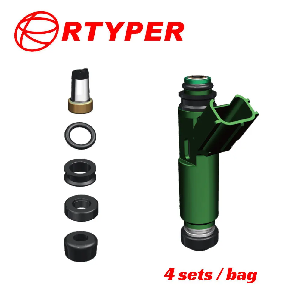 4/12/20 Denso Toyota 1-3MZFE /1ZZFE 3.0L 3.3L23250-20030 23209-20030, 23250-0A020 용 연료 인젝터 수리 키트 세트