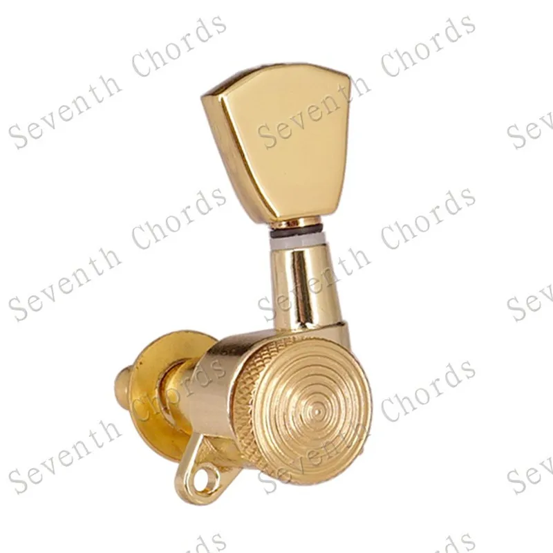 3R3L Goldene verriegelbare Gitarren-Stimmwirbel, Mechaniken für Akustik-, Elektro- und Folk-Gitarren, Zubehörteile – Detail 7