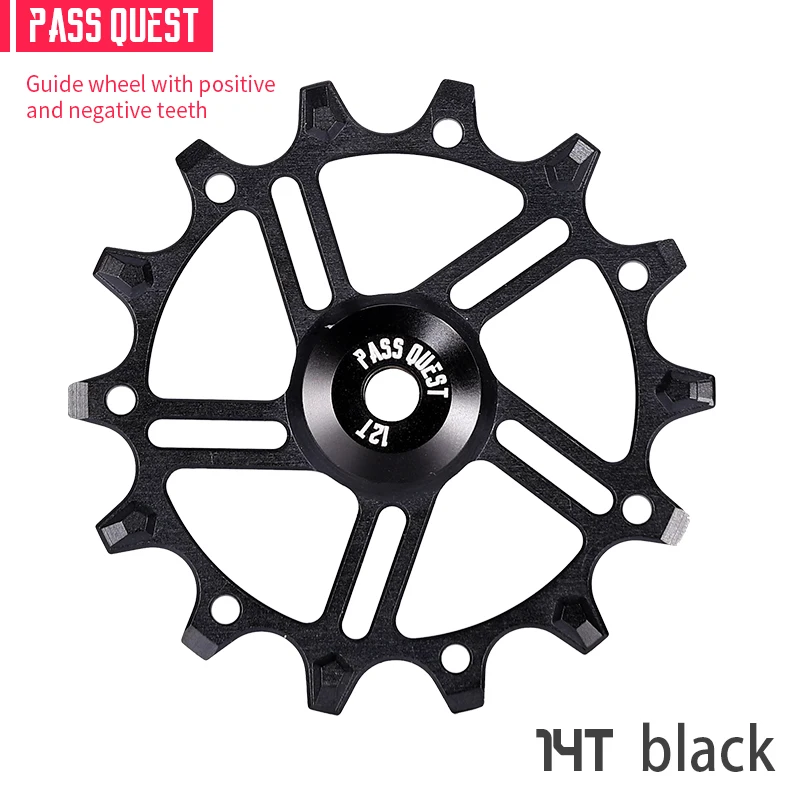 New PASS QUEST 12T/14T METEOR Narrow/Wide Derailleur Gear guide  wheel 5mm Center Diameter bike accessories