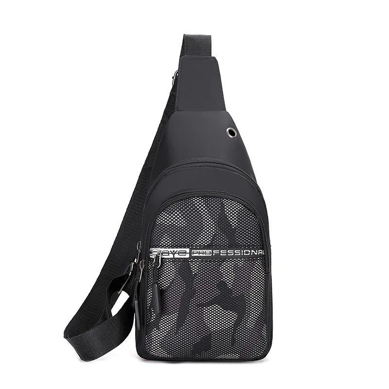 New single shoulder diagonal cross chest bag polyester multifunctional sports cross body chest bag handbag cross body bags