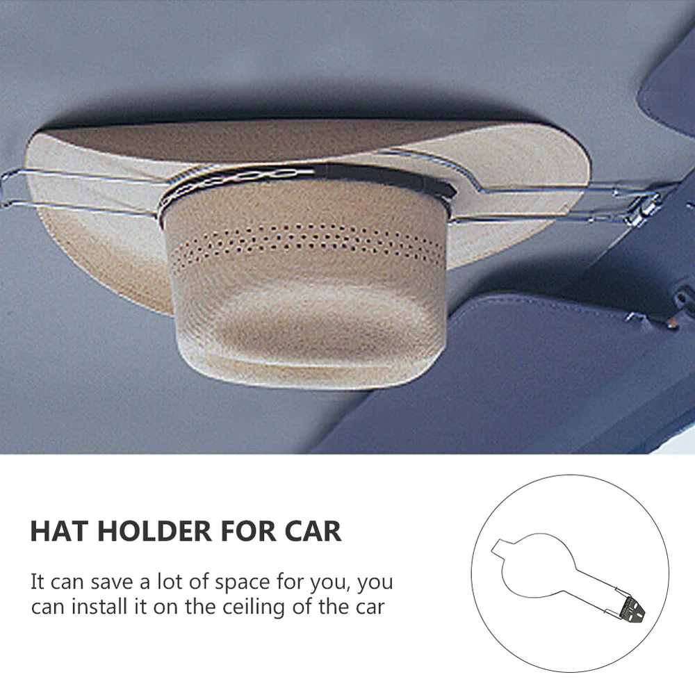 Hat Car Holder Rack Hanger Storage Mounted Hook Racks Stand Organizer Hanging Shape Ceiling Metal Truck The Baseball Over