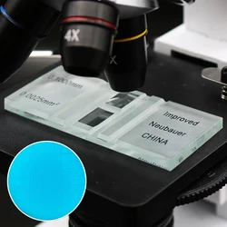 1 Stuk Bloedcellen Plaat Microscoopglaasje Met Grid Tellen Chambers Voor Hemocytometer Gist Tellen Biologie Tool