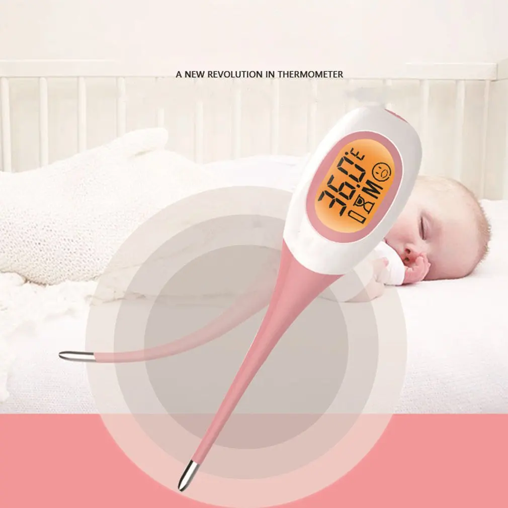 Electronic Thermometer 8 Seconds Fast Measurement For Adults Children Soft Head Oral Cavity Armpit ℉/℃ Thermometer