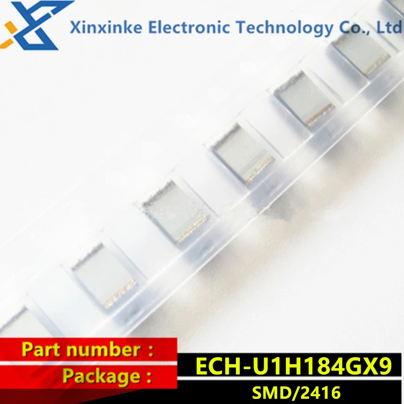 

ECHU1H184GX9 SMD metallized film capacitor 0.18uF 50VDC 2% PPS FILM 2416 ECH-U1H184GX9 CBB polyester capacitor