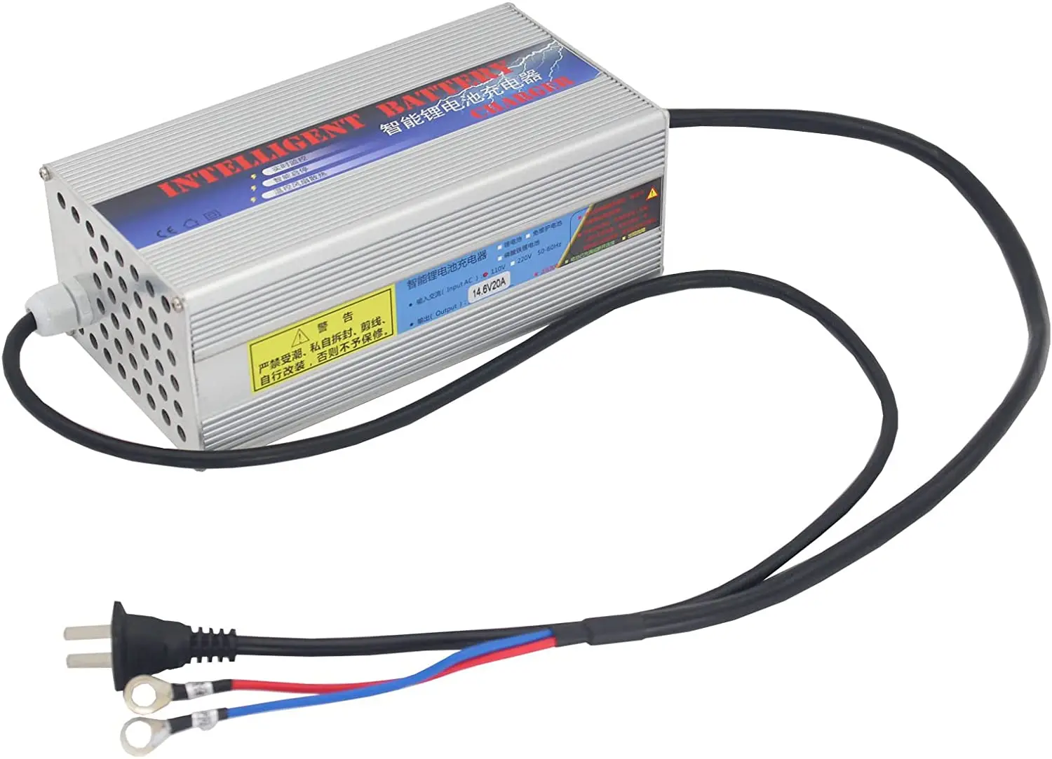 

14.6V 20A Smart Lithium-Ion Battery Charger 14.6V LiFePO4 Battery Charger for 12 V Lithium Iron Phosphate Battery