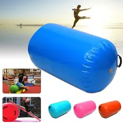 100x60cm Inflatable Air Roll Gymnastics Cylinder Training Sport Fitness Air Mat Roller Barrel Airtrack Yoga Exercise Girls Gift