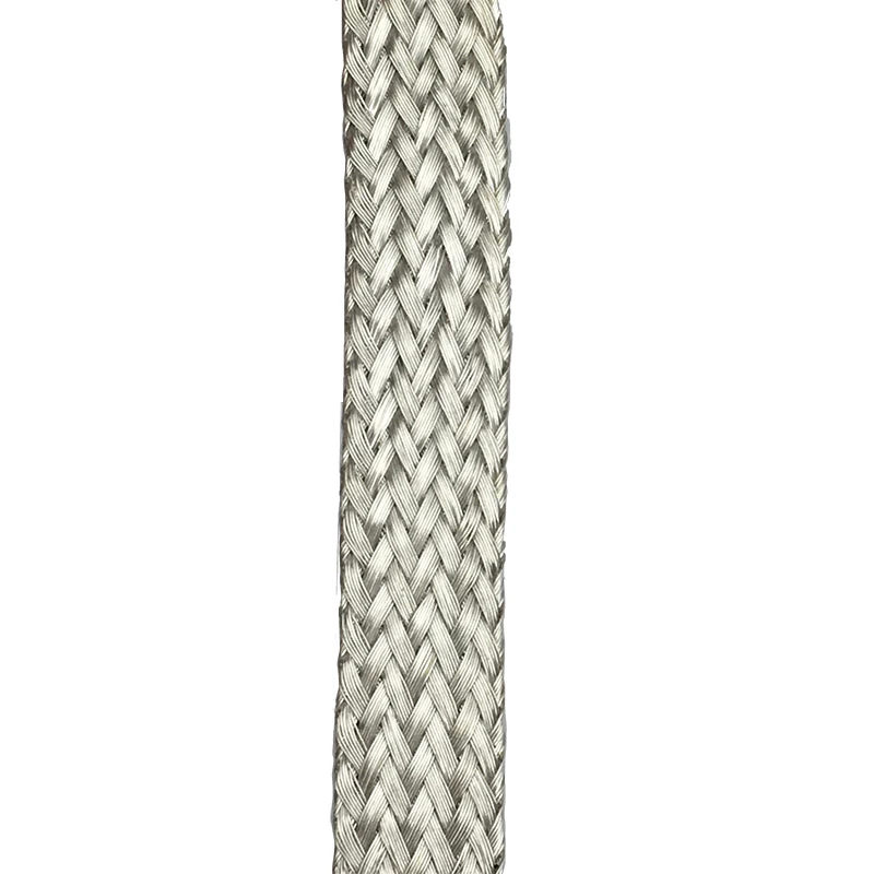 10M Encrypted Silver plated cable sleeve braided 4-8mm silver Snakeskin mesh Wire preservative Protecting sleeve