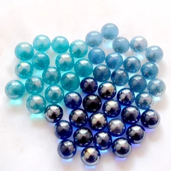 20 PCS 16 Mm Glass Ball Cattle Small Marbles Pat Toys Parent- Cream Game Pinball Machine Child Console Beads of Bouncing Ball