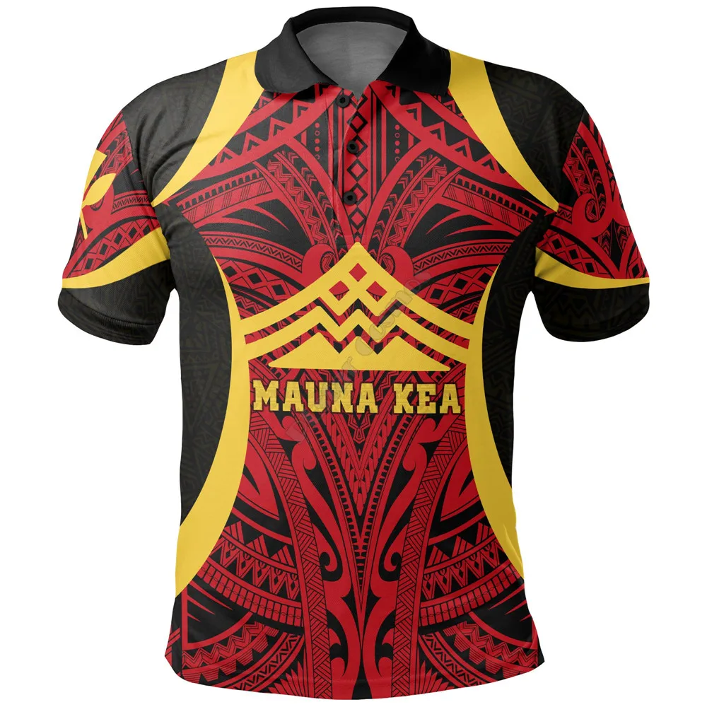 

Hawaii Polo Shirt Protect Mauna Kea 3D Printed Polo Shirt Men Women Short Sleeve Summer T-shirt