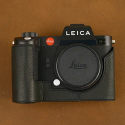 SL2-S Etui ręcznie robione z prawdziwej skóry Etui na aparat Leica SL2 SL2-S Torba na aparat Dolna pokrywa Uchwyt Etui Vintage Case