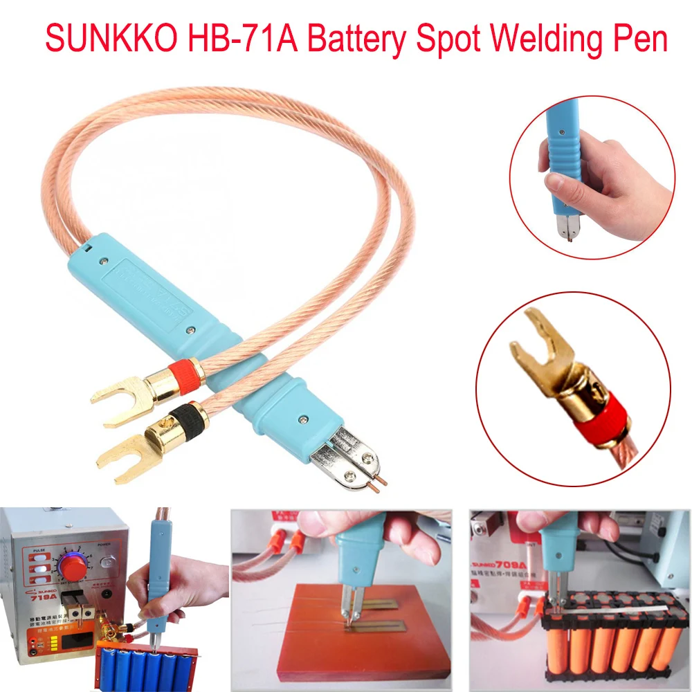 SUNKKO HB-71A Spot Welding Pen Remote Welder Large Size Battery Pack For 18650 Lithium Battery Production DIY Pulse Welding Pen