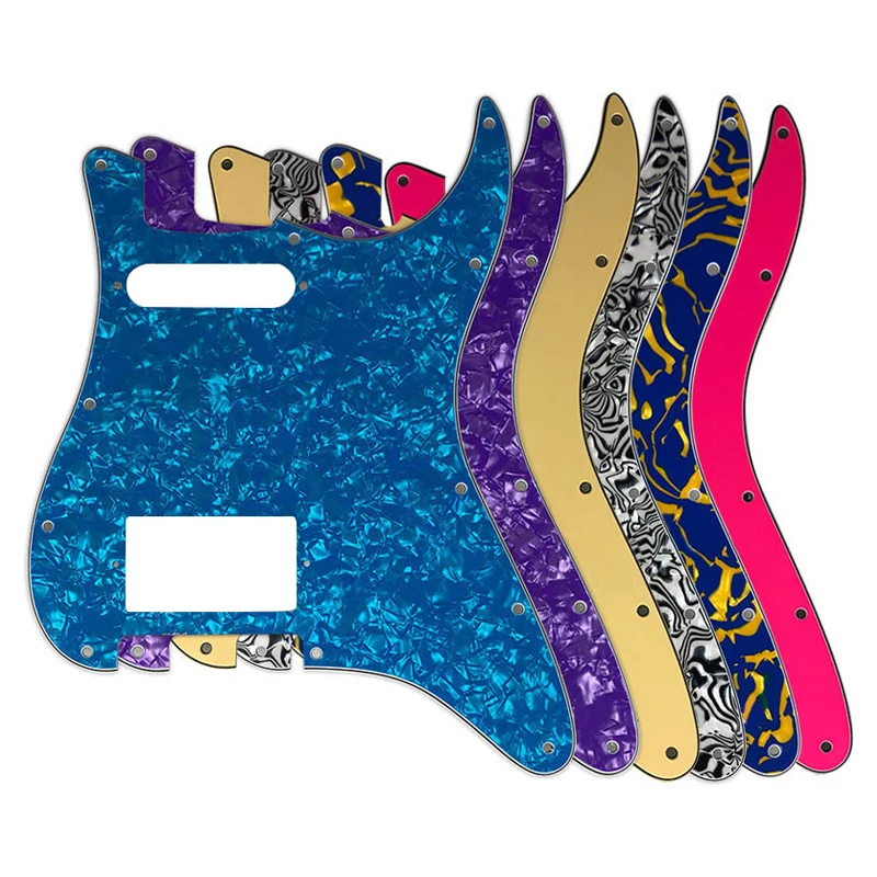 

Quality Electric Guitar Parts For USA\ Mexico Fd Strat 11 Holes HS PAF Humbucker Guitar Pickguard Scratch Plate No Switch Hole