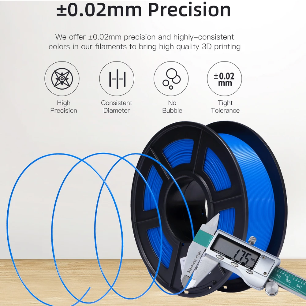 Anycubic-Filament PLA 1.75mm 1 kg/rouleau pour imprimante 3D FDM, Consommables en plastique pour Kobra 2 Neo Pro Max Plus