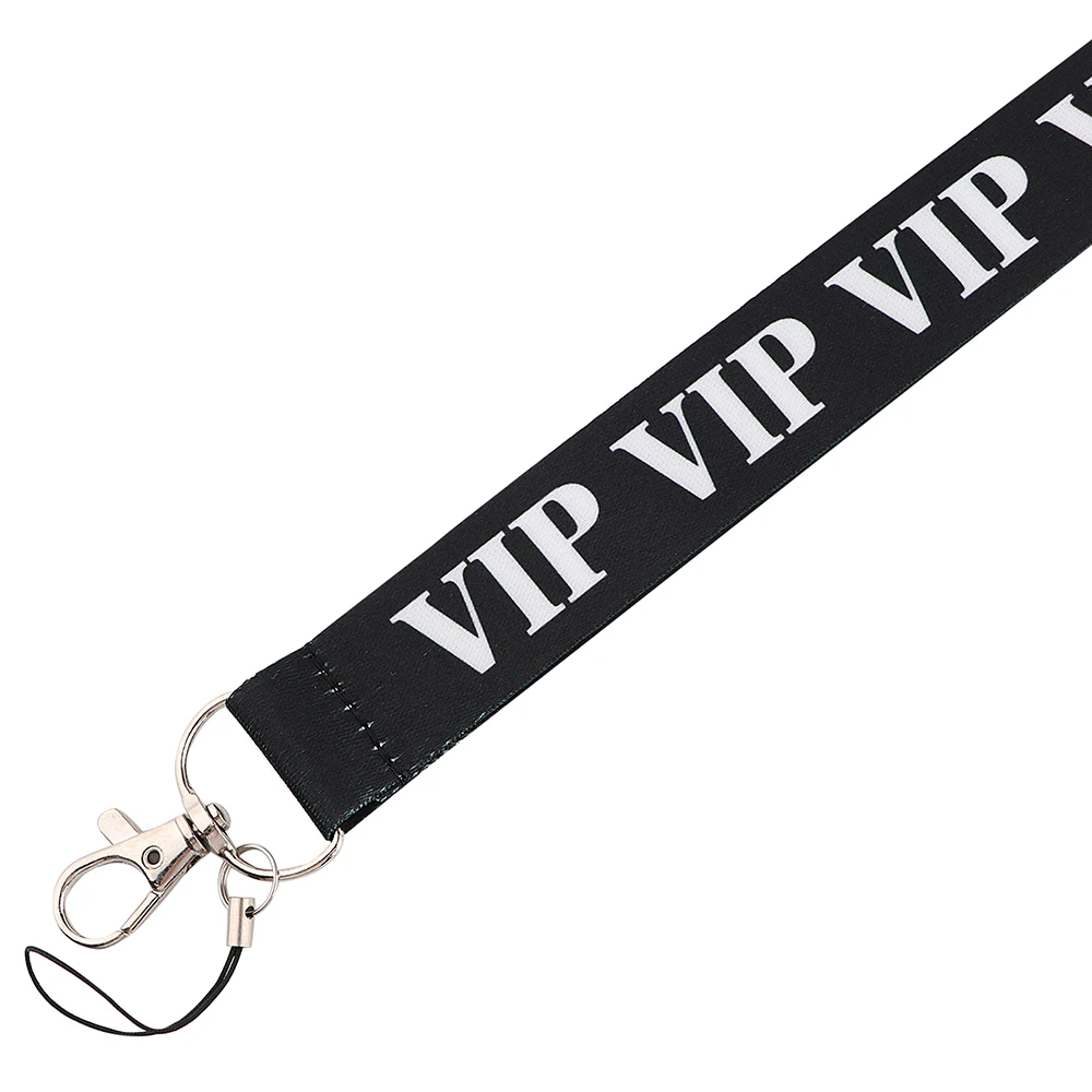 JF1088 VIP Keychain Lanyards Badge ID Holder ID Card Pass Cell Phone USB Neck Straps Badge Holder Key Band