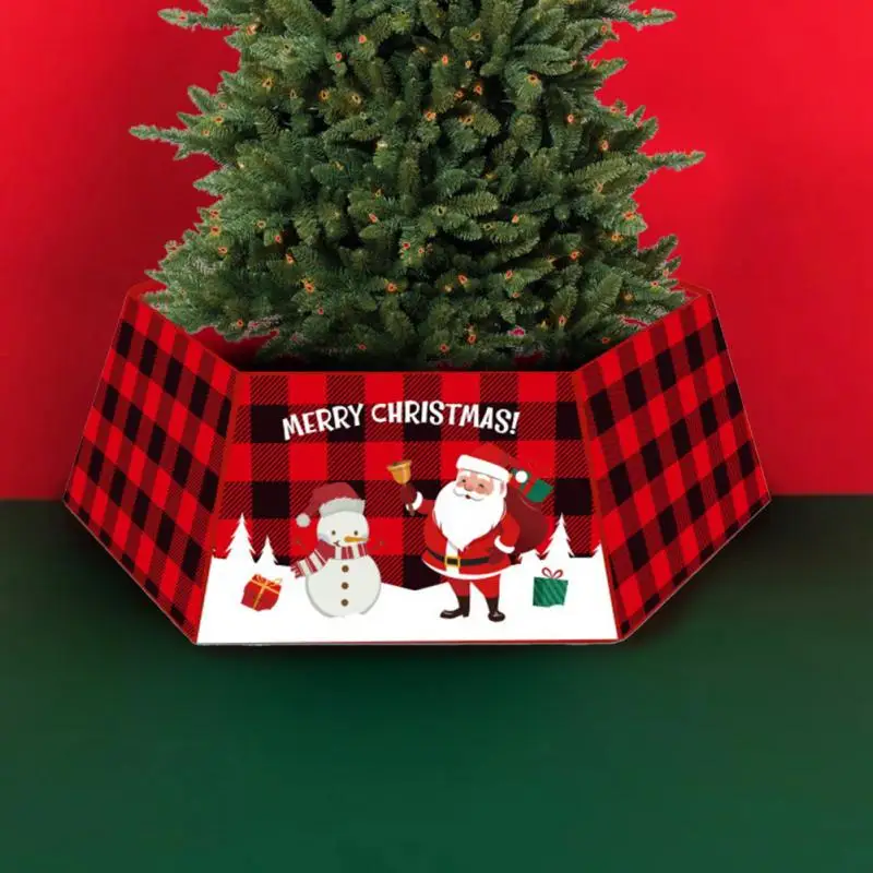 New Year Christmas Tree Skirt Christmas Items Christmas Tree Bottom Decoration Christmas Tree Skirts Border Box Party Supplies