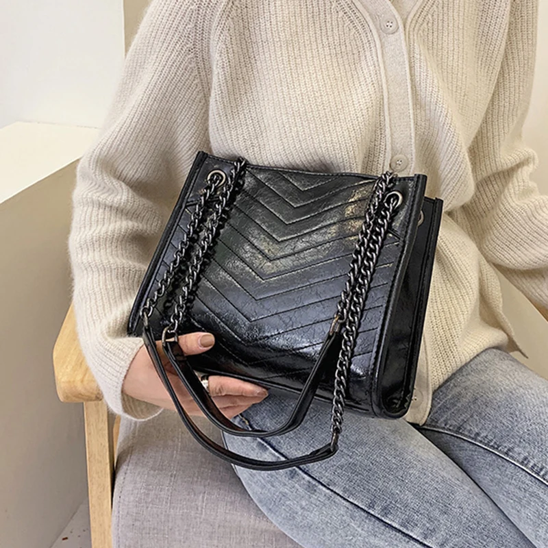 

Winter Large Shoulder Bag Women Travel Bags Leather Pu Quailty Bag Female Luxury Handbags Women Bags Designer Sac A Main Femme