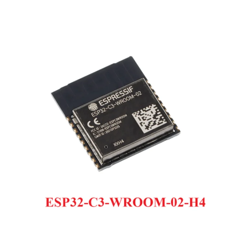 100pcs ESP32-C3-WROOM-02 ESP32 ESP32-C3 WROOM 02 N4 H4 2.4GHz BLE 5.0 WiFi+Bluetooth-compatible Wireless Module