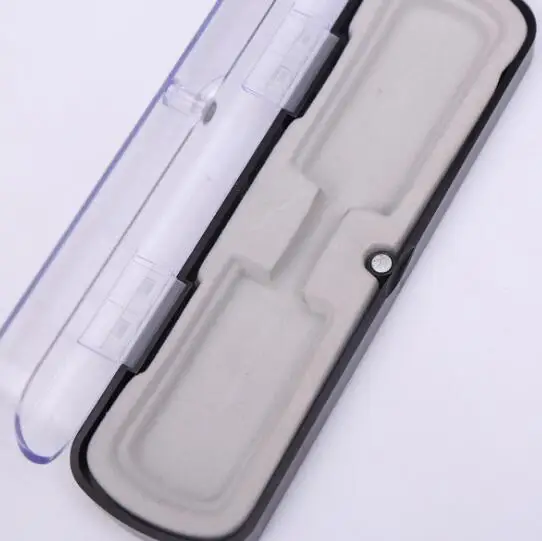 Semi-transparent high-grade crystal pen box bayonet pen box