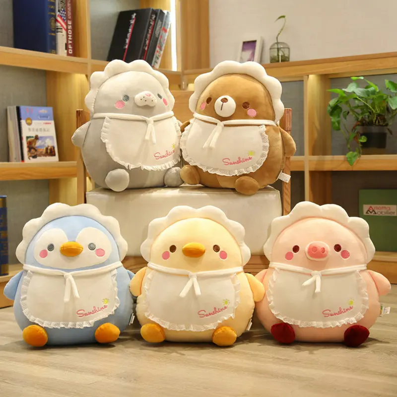 40cm Cushion Cartoon Penguin Doll Seal Duck Plush Toy Stuffed Animal Sofa Dining Chair Pillow Gift