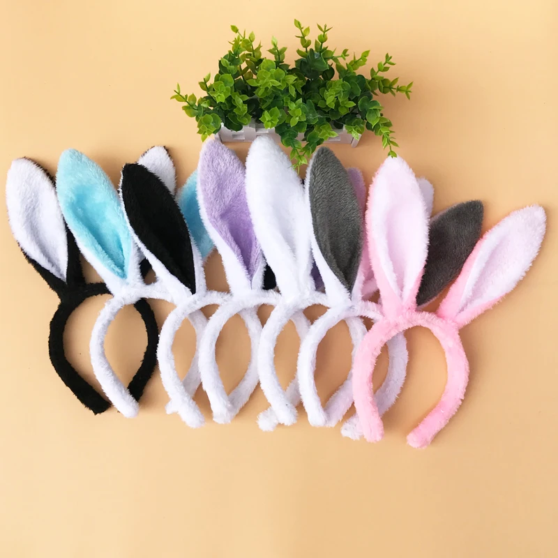 Pasqua adulto bambini ragazze carino e confortevole Hairband coniglio orecchio fascia abito Costume Bunny Ear Hairband accessori per capelli