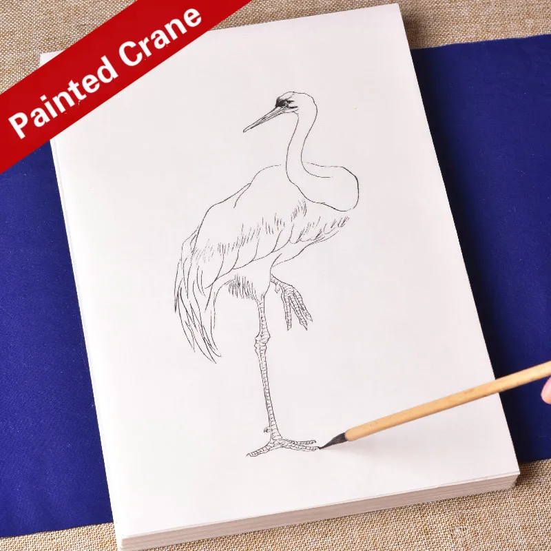 119 Sheets Eagle & Crane Painting Album Tracing Drawing Manuscript Ripe Rice Paper Drawing Watercolor Chinese Painting