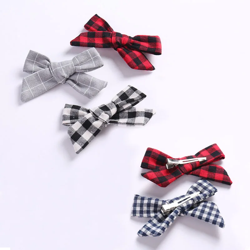 

Handmade Baby Bow Hair Pins Casual Cute Cotton hair Accessories for Kids Infants 2pcs/lots Butterfly Bows hair clip Hairgrips