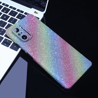 Shining Glitter Powder Wrap Skin Full Body Phone Sticker For XIAOMI MI11 Mi10 Pro 5G Mi9 Mi8 Lite Redmi K40 K30 K20 POCO F2 Pro