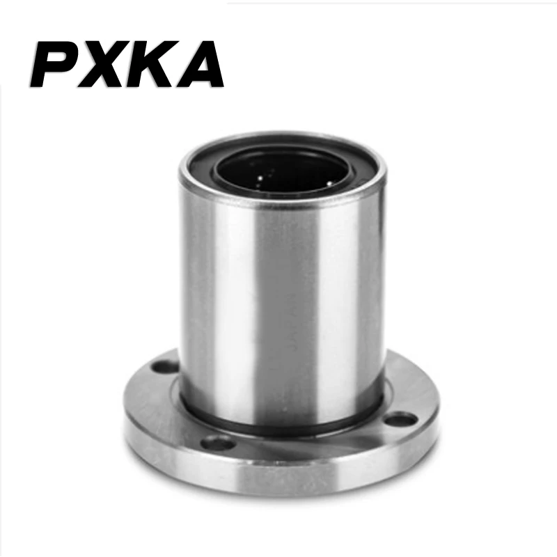 2pcs high quality round flange linear motion bearings LMF6 8 10 12 13 16 20 25 30 35 40 50 60 UU