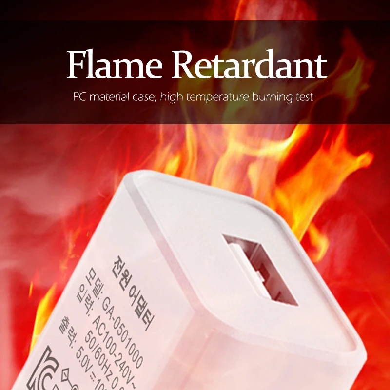 KC 인증 한국 변환 플러그, KCC 한국 EU 어댑터, 스마트폰 USB 충전기, 고속 충전, 5V1A 5V2A