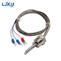 LJXH Thermal Resistance WZP-291 DN8/DN10/DN15 Thread Probe Thermal Resistance PT100 Temperature Sensor Thermocouple