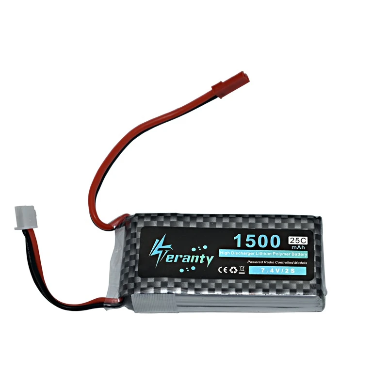 7.4v 11.1v 14.8v 1500mAh Lipo Battery For RC Helicopter Toys Car Boats Drone Parts 1500mAh 2s 3s 4s Rechargeable Battery 1PCS