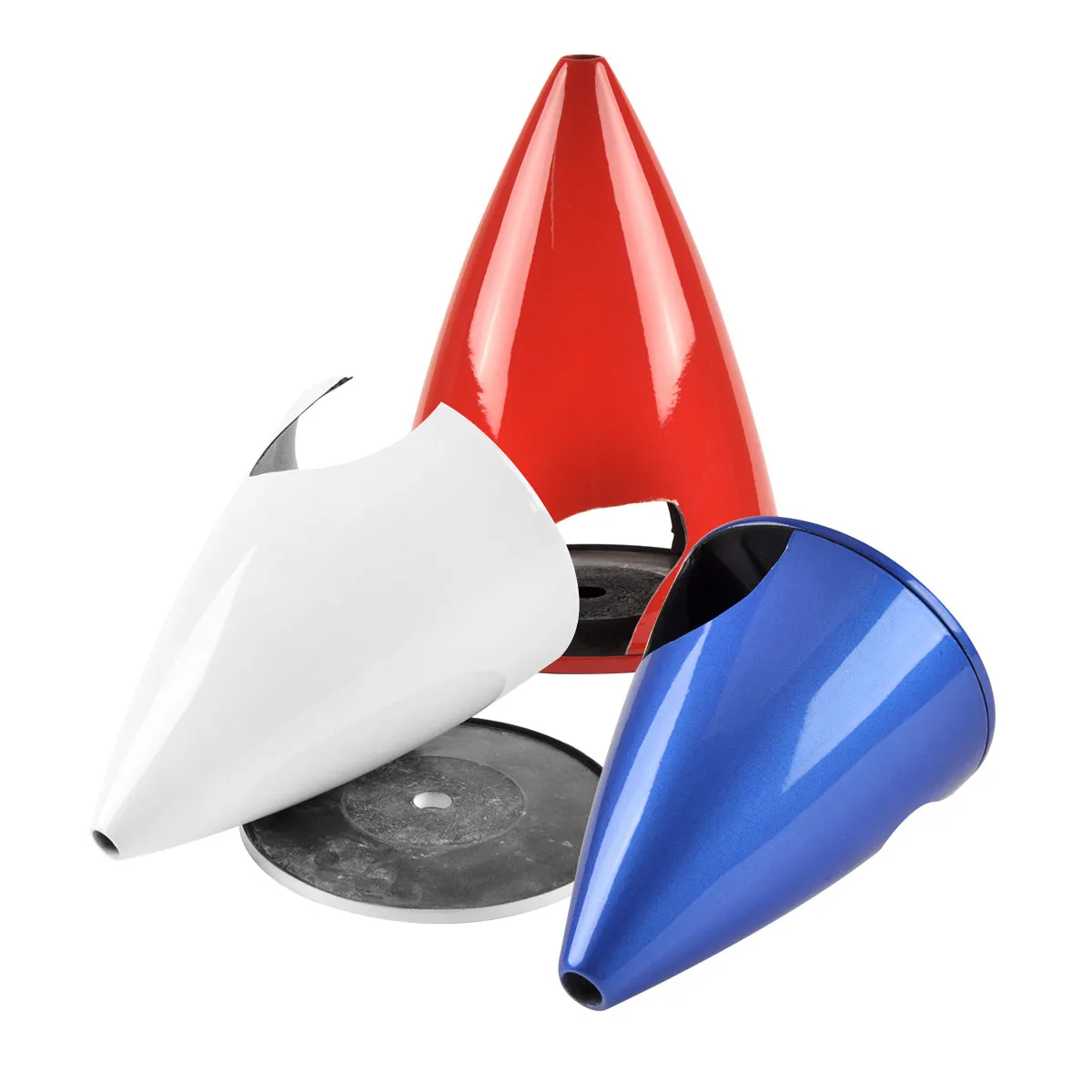 3/3.5/4/4.5inch Carbon Fiber Spinner Prop Cone For RC Gasoline Airplane Blue White Red