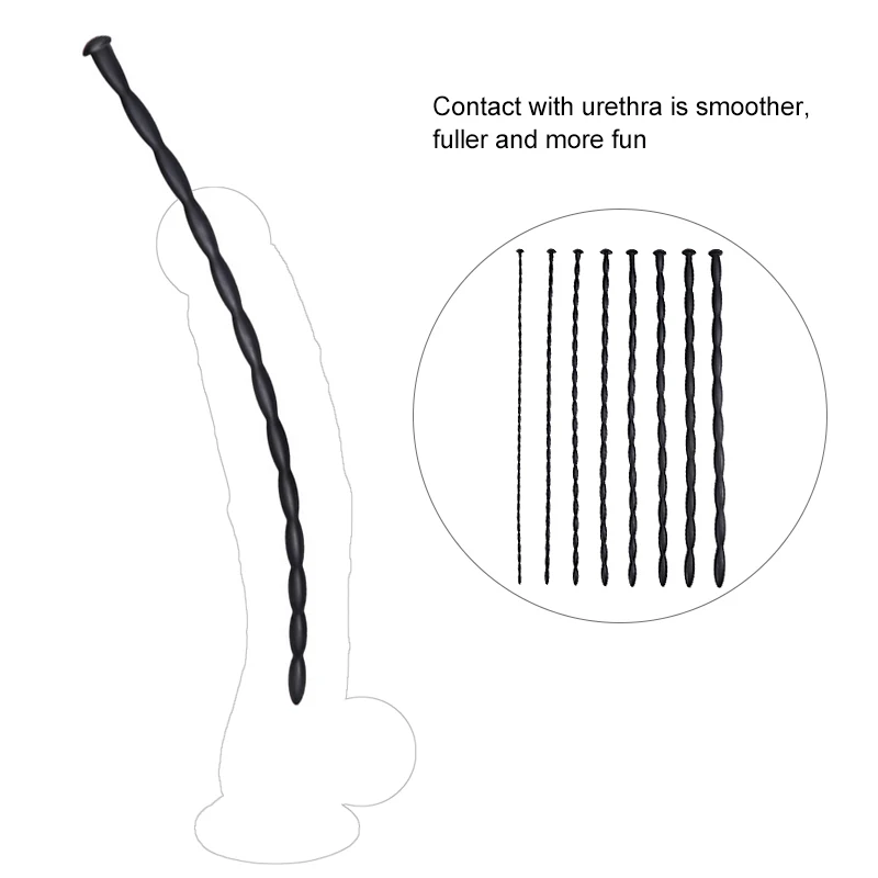 8 أحجام سيليكون طويل الحصان العين قضيب مجرى البول السبر قسطرة موسع القضيب تحفيز ألعاب جنسية للرجال الكبار الاستمناء #4
