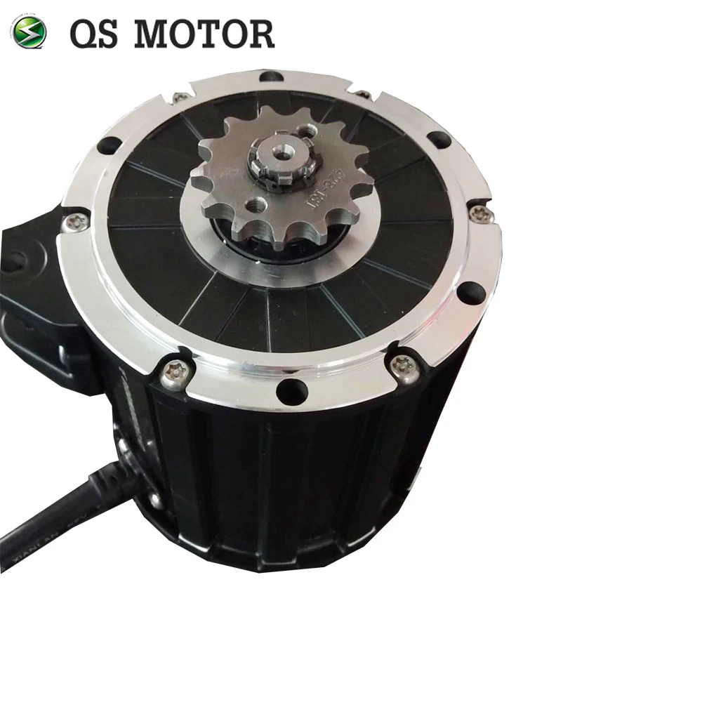 QS 120 2kW 72V60KPH Mid Drive Motor With 428 Sprocket Driven