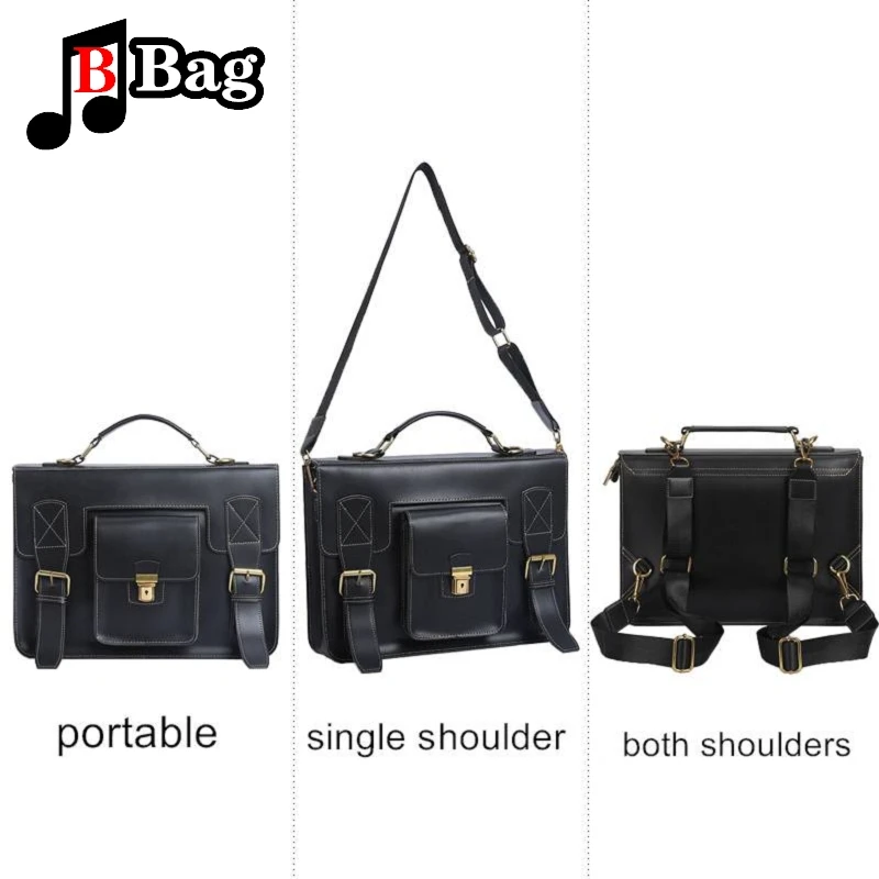 Imagem -05 - Mochila de Couro Vintage para Mulheres Pasta de Grande Capacidade Bolsa de Ombro Dura Bolsa Mensageiro Uniforme jk Marca de Luxo Feminina