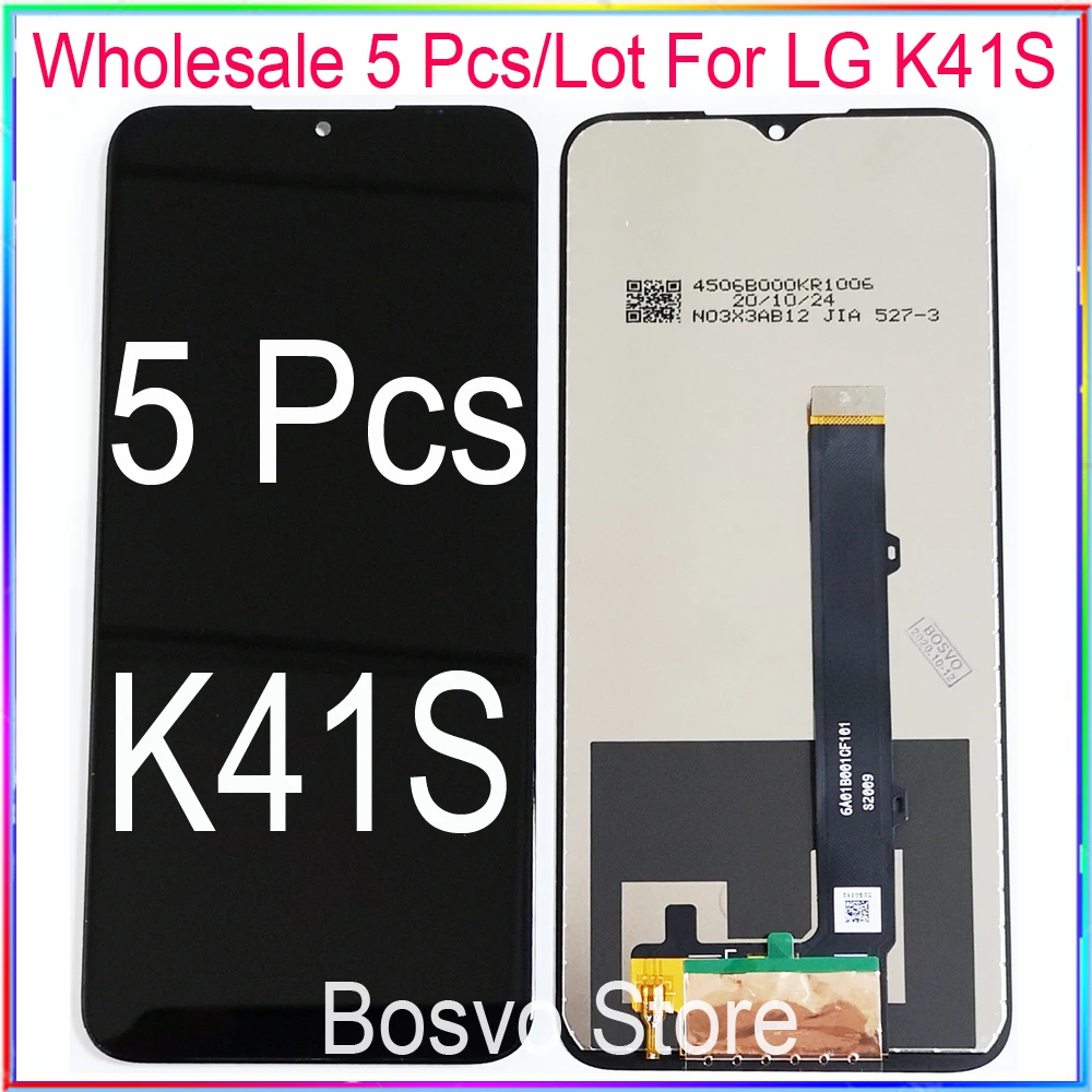 wholesale 5 Pieces / lot for LG K41S LCD Screen Display with Touch Digitizer Assembly K41S 2020 LMK410EMW LMK410HM