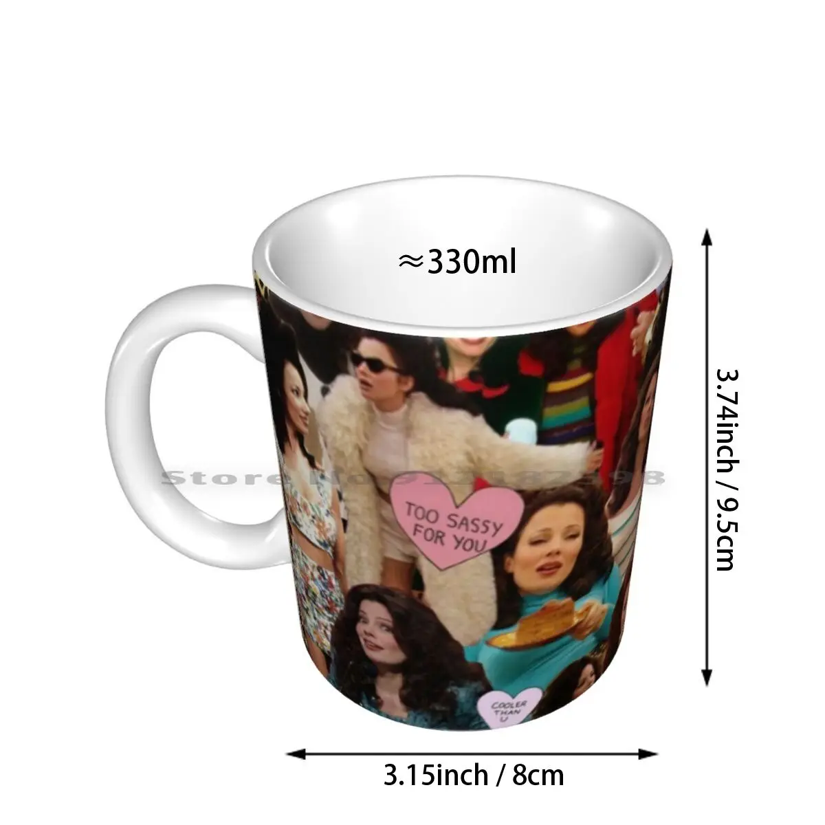 Fine Fran Ceramic Mugs Coffee Cups Milk Tea Mug Fine Fran Fran Drescher The Nanny Nanny Collage Grandma Yetta Sylvia Fine 90s