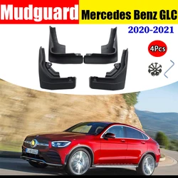 FOR Mercedes Benz GLC 2020 2021 Mudguards Fender Mud Flap Guard Splash Mudflaps Car Accessories Auto Styline Front Rear 4pcs