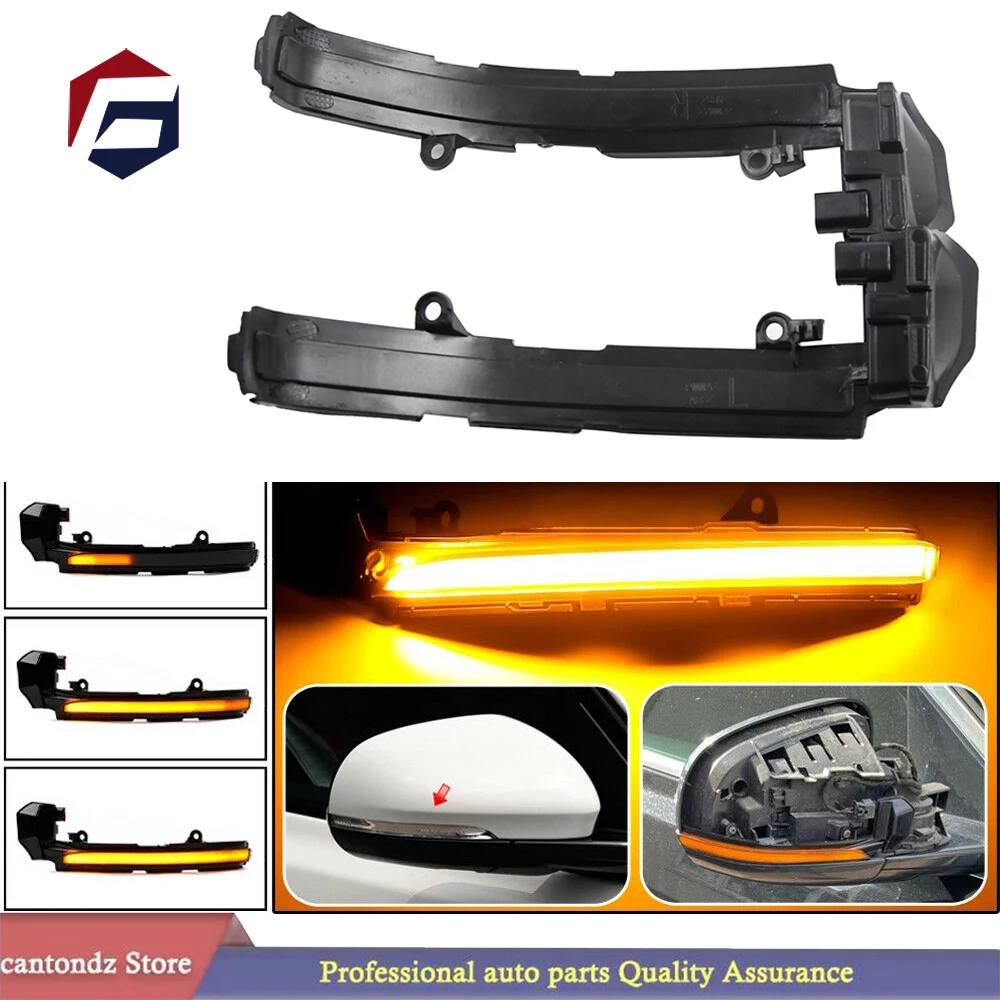 

LED Dynamic Turn Signal Light For Jaguar XE XF XJ F-TYPE XK XKR I-PACE X250 X260 Side Mirror Indicator Lamp Sequential Blinker