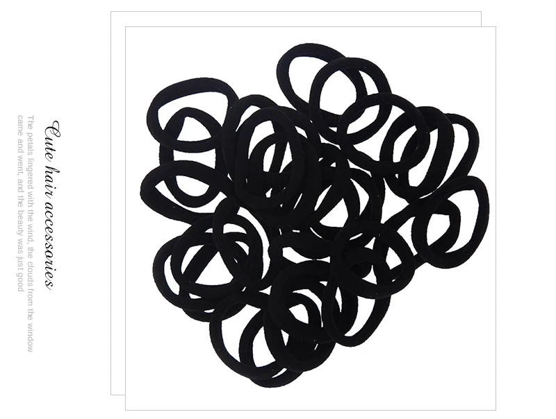 4,3cm Damen Pferdeschwanzhalter Gummiband Scrunchie Haarband Mädchen Yoga Haargummi Nylon Elastisches Haarband Haaraccessoires 30 Stück/Set – Detail 8